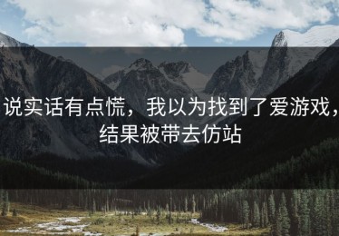 说实话有点慌，我以为找到了爱游戏，结果被带去仿站